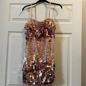 COPY - Emmy Pink Disco Mini Dress